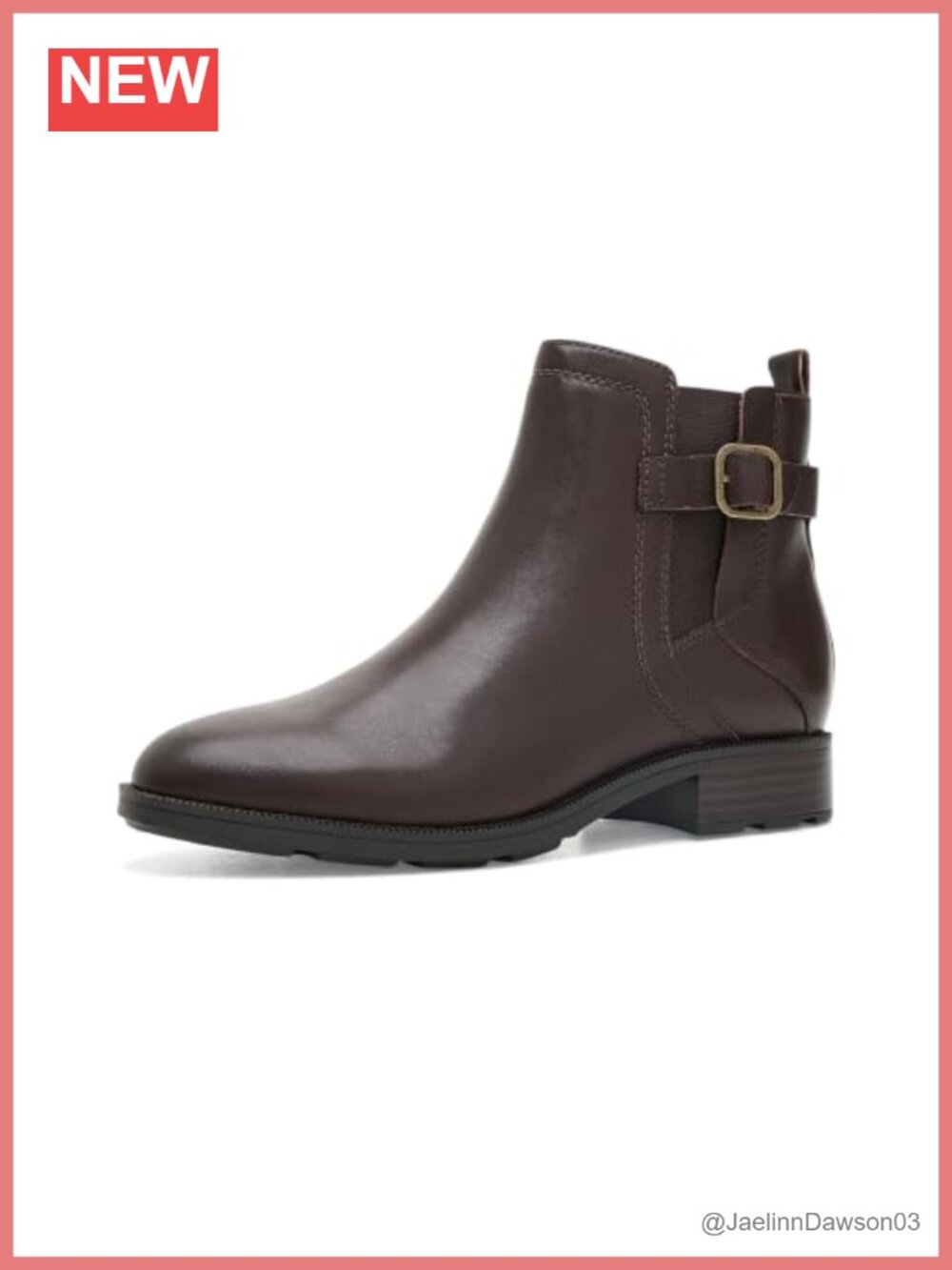 Leather Ankle Bootie with Comfort Foam Footbed